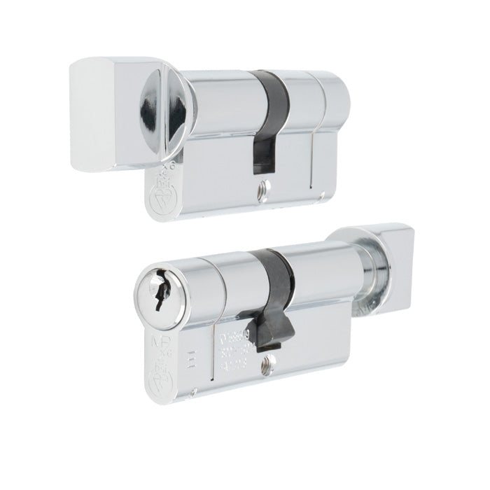 Eurospec - MPX6 Euro Cylinder & Turn-Polished Chrome-MK-70mm - CYF77370PC