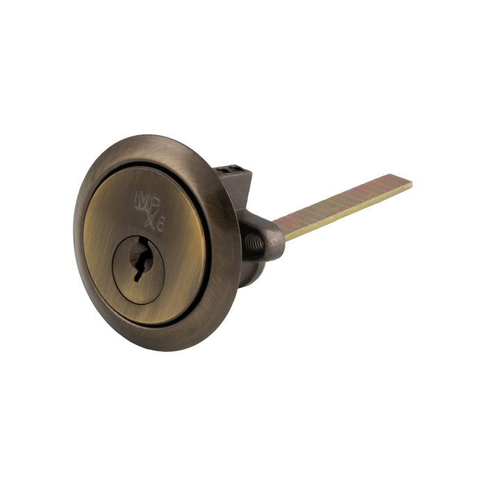 Eurospec - MPX6 Standard RIM Cylinder-Antique Brass-KA - CYF76524AB