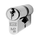 Eurospec - MP10 Euro Double Cylinder 70mm - Polished Chrome - CYH71270PC - Choice Handles