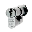 Eurospec - MP10 Euro Cylinder & Turn 80mm - Satin Chrome - CYH71380SC - Choice Handles