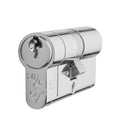 Eurospec - Mpx6 Euro Double Cylinder 80mm Ktd - Polished Chrome - CYX71280PC - Choice Handles