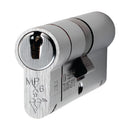 Eurospec - Mpx6 Euro Double Cylinder 70mm Ktd - Satin Chrome - CYX71270SC - Choice Handles