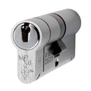 Eurospec - Mpx6 Euro Double Cylinder 35/45mm Ktd - Satin Chrome - CYX7123545SC - Choice Handles
