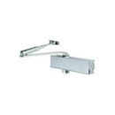Eurospec - Overhead Door Closer Adjustable Size 2-4 Template C/W Backcheck & Fig 66 Bracket - Silver - DCT2024BC/SV - Choice Handles