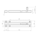 Frelan - Foot Operated Door Holder 180mm - Satin Chrome - IA4307SC - Choice Handles