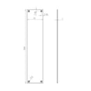 Frelan - Plain Fingerplate 305mm x 75mm - Satin Anodised Aluminium - J1409 - Choice Handles