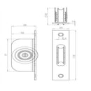 Jedo - Steel Single Action Spring Hinges 102x76mm 102x76x2.7mm (PK of 3) - Satin Chrome - J9800SC - Choice Handles