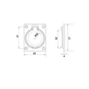 Frelan - Regal Door Handles On Backplate - Lever Lock - Black Antique - JAB1 - Choice Handles