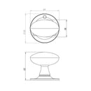 Frelan - Postal Door Knocker 310mm x 105mm - Black Antique - JAB46 - Choice Handles