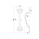Frelan - Wentworth Door Handles On Backplate - Latch - Black Antique - JAB501 - Choice Handles