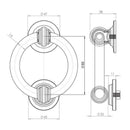 Frelan - Arrow Head Working Hinges 300mm - Black Antique - JAB660 - Choice Handles