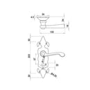 Frelan - Bathroom Turn & Release - Black Antique - JAB82 - Choice Handles