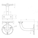 Frelan - Fleur De Lys Working Hinges 400mm - Black Antique - JAB90 - Choice Handles
