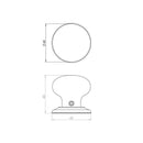 Frelan - Jedo Porcelain Mortice Door Knobs  - Grey - JC40PC - Choice Handles