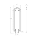 Frelan - Oxford White Door Handles On Round Rose - Polished Chrome - JC6002PC - Choice Handles