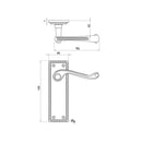 Complete Midtown Door Handle Pack - Bathroom - Black - JE-G6B3-MB - Choice Handles