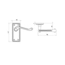 Frelan - Georgian Suite Door Handles On Backplate - Lever Lock - Polished Brass - JG1PB - Choice Handles
