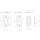 Frelan - Accessory Pack for JL_HDT Heavy Duty Tubular Latches  - Antique Brass - JL-ACTAB - Choice Handles