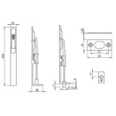 Frelan  - Petra Black Door Handles - Matt Black - JMB508 - Choice Handles