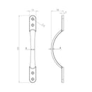 Frelan - Sash Window Handle 102mm - Satin Chrome - JV194BSC - Choice Handles