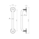 Frelan - Oval Mortice Door Knob  - Satin Chrome - JV34BSC - Choice Handles