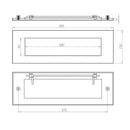 Frelan - Letterplate 305mm x 100mm - Polished Brass - JV36APB - Choice Handles