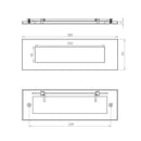 Jedo - Plain Letterplates 280x90mm - Polished Brass - JV36BPB - Choice Handles