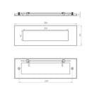 Frelan - Letter Plate 280mm x 90mm - Polished Chrome - JV36BPC - Choice Handles