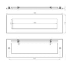 Frelan - Letter Plate 280mm x 90mm - Satin Chrome - JV36BSC - Choice Handles