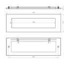 Frelan - Letterplate 355mm x 115mm - Polished Chrome - JV36CPC - Choice Handles