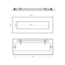 Frelan - Letterplate 355mm x 115mm - Satin Chrome  - JV36CSC - Choice Handles