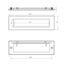 Frelan - Letterplate 254mm x 100mm - Satin Chrome  - JV36LSC - Choice Handles