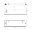 Frelan - Letterplate 250mm x 76mm - Polished Chrome - JV36SPC - Choice Handles