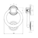 Frelan - Letterplate 250mm x 76mm - Satin Chrome  - JV36SSC - Choice Handles