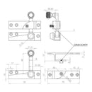 Frelan - Standard Profile Round Keyhole Escutcheon - Satin Chrome - JV41SC - Choice Handles