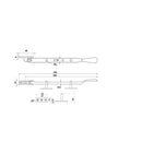 Frelan - Heavy Casement Spoon End Window Stay 200mm (8") - Polished Brass - JV44APB - Choice Handles