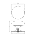 Jedo Traditional Cupboard Knobs 32mm Polished Nickel - JV47BPN