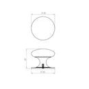 Frelan - Cupboard Knob 50mm  - Polished Chome - JV47EPC - Choice Handles