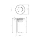 Frelan - Dust Proof Floor Socket - Polished Nickel - JV5642PN - Choice Handles