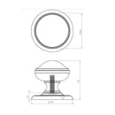 Frelan - Centre Door Knob (66mm Diameter) - Polished Chrome - JV59PC - Choice Handles