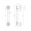 Frelan  - Lydia Door Handles On Round Rose  - Satin Chrome/Polished Chrome - JV790PCSC - Choice Handles