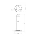 Frelan - Double Robe Hook 55mm - Pewter Finish - PEW79 - Choice Handles