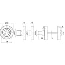 Aluminium Concealed Roses for Pull Handles Rose Kit for Handles Satin Anodised Aluminium - SAA160