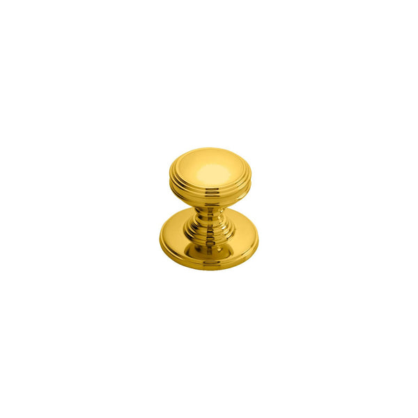 Carlisle Brass - Delamain Plain Knob 25mm - Polished Brass - DK47B - Choice Handles