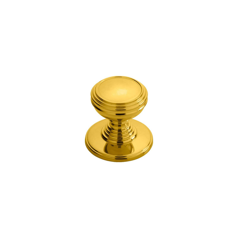 Carlisle Brass - Delamain Plain Knob 30mm - Polished Brass - DK47C - Choice Handles