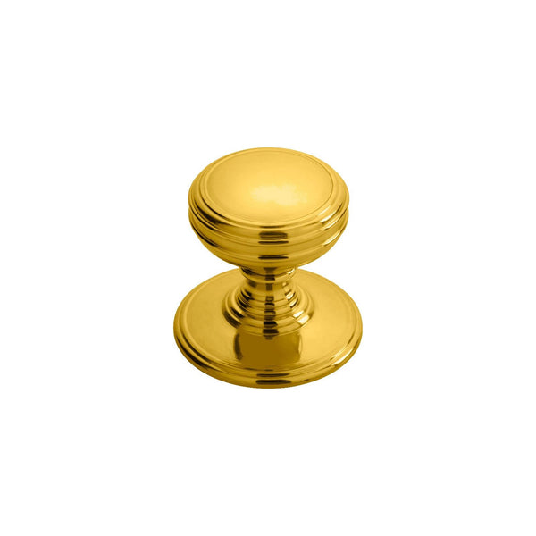 Carlisle Brass - Delamain Plain Knob 38mm - Polished Brass - DK47D - Choice Handles