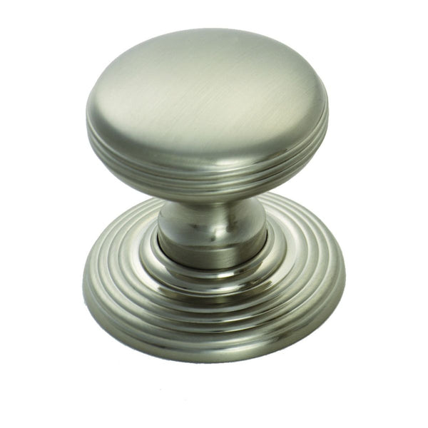 Carlisle Brass - Delamain Ringed Knob 28mm - Satin Nickel - DK49BSN - Choice Handles