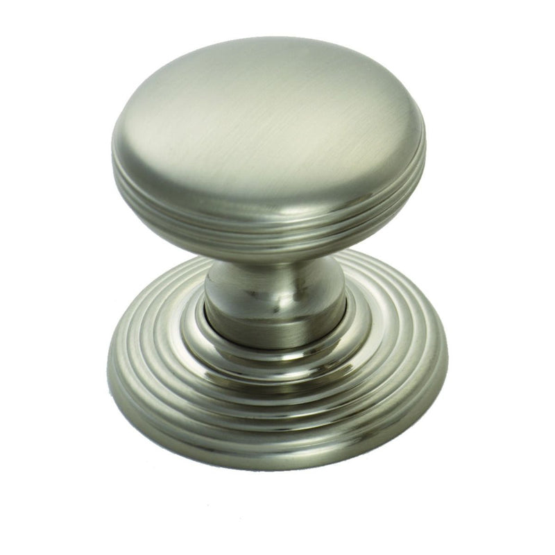 Carlisle Brass - Delamain Ringed Knob 28mm - Satin Nickel - DK49BSN - Choice Handles