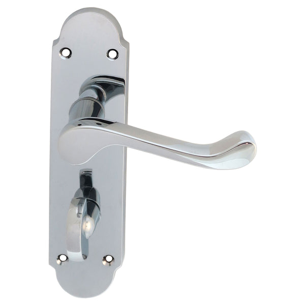 Carlisle Brass - Oakley Lever on WC Backplate - Polished Chrome - DL168WCCP - Choice Handles