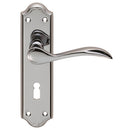 Carlisle Brass - Madrid Lever on Lock Backplate - Polished Chrome - DL190CP - Choice Handles